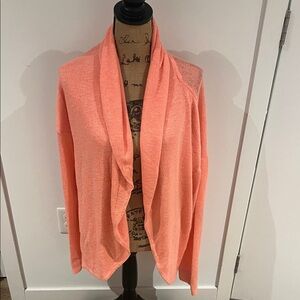 Lilly Pulitzer coral Open Front Cardigan